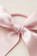 VERO MODA - Satin Hair Tie with Bow - Pink