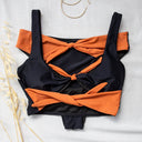 Σετ bandeau bikini με διχρωμία - Μαύρο - thefashionproject.gr - The Fashion Project