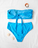 Σετ basic corset μπικίνι - Τυρκουάζ - thefashionproject.gr - The Fashion Project