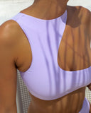Σετ bikini με cut out σχέδιο στο μπούστο - Λιλά - thefashionproject.gr - The Fashion Project