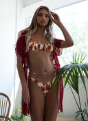 Σετ bikini με σούρες στο τοπ - Κίτρινο - thefashionproject.gr - The Fashion Project