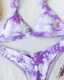 Σετ brazilian tie dye bikini - Λιλά - thefashionproject.gr - The Fashion Project