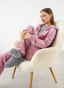 Σετ φόρμες βελουτέ με στρας