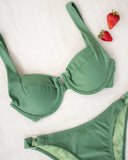 Σετ lurex bikini με κρίκους - Μέντα - thefashionproject.gr - The Fashion Project
