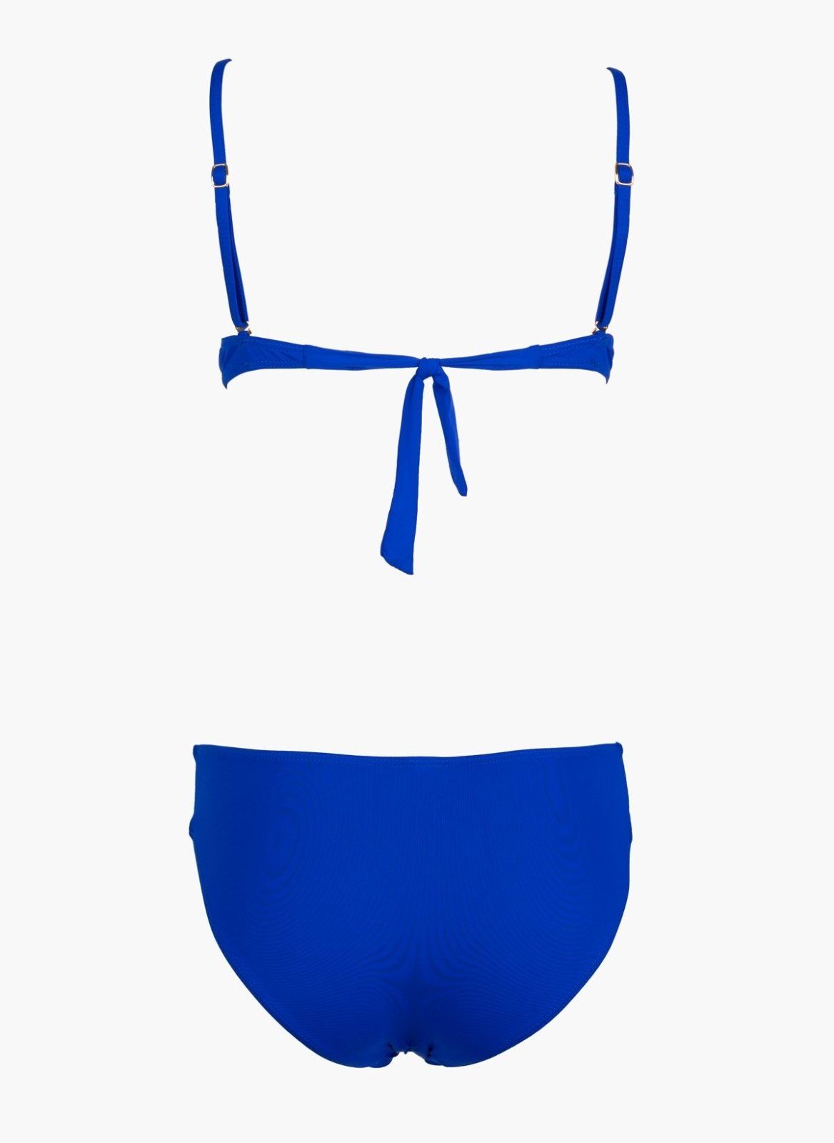 Σετ μπικίνι με μπανέλα - Μπλε - thefashionproject.gr - The Fashion Project