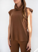 Σετ παντελόνι cargo με αμάνικο ζιβάγκο - Καφέ - thefashionproject.gr - The Fashion Project