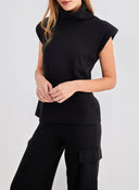 Σετ παντελόνι cargo με αμάνικο ζιβάγκο - Μαύρο - thefashionproject.gr - The Fashion Project