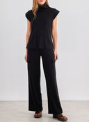 Σετ παντελόνι cargo με αμάνικο ζιβάγκο - Μαύρο - thefashionproject.gr - The Fashion Project