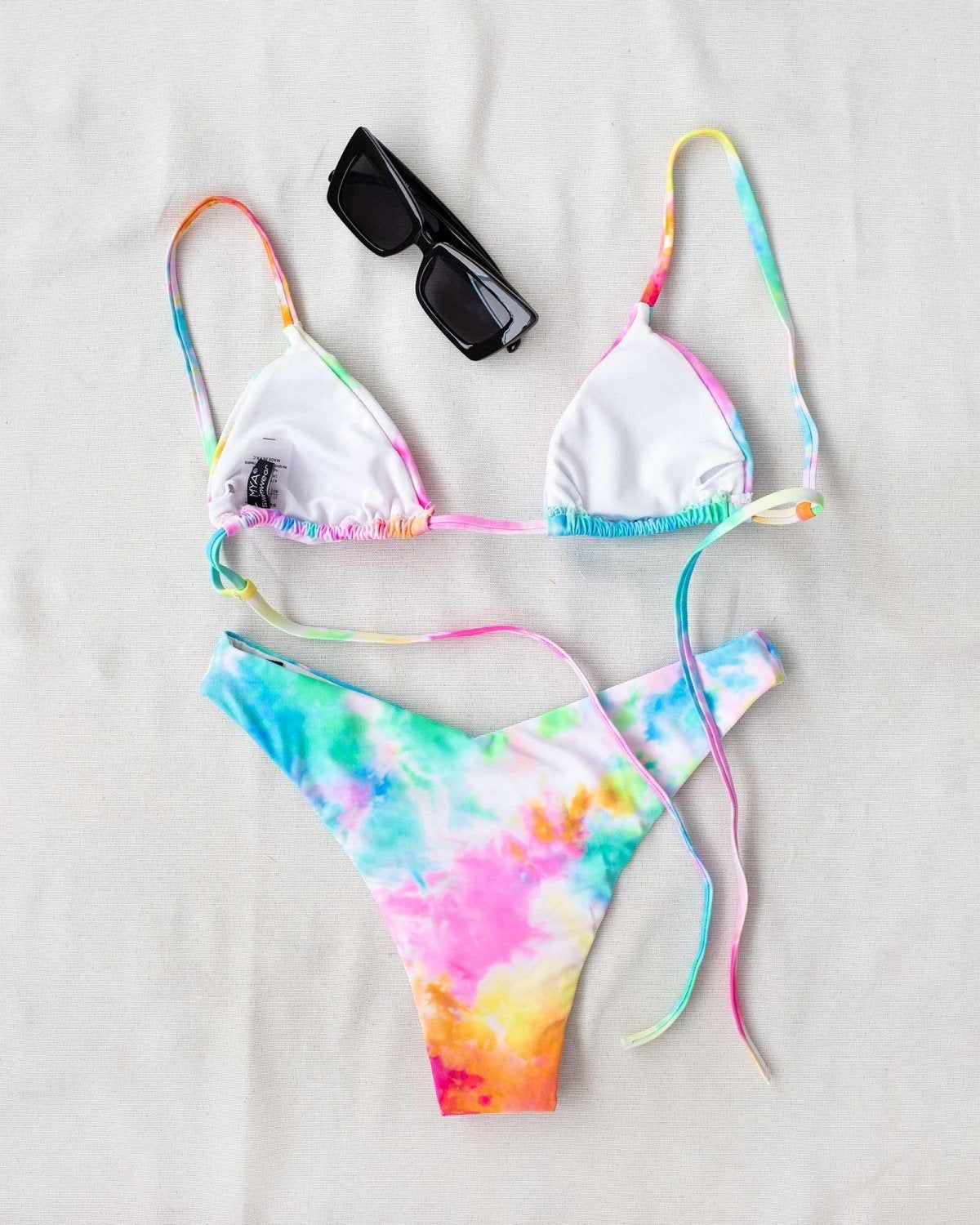 Σετ πολύχρωμο bikini τριγωνάκι - Multi - thefashionproject.gr - The Fashion Project