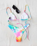 Σετ πολύχρωμο bikini τριγωνάκι - Multi - thefashionproject.gr - The Fashion Project