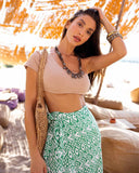 Σετ ριπ bikini με ένα μανίκι - Μπεζ - thefashionproject.gr - The Fashion Project