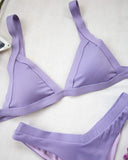 Σετ ριπ bikini τριγωνάκι - Λιλά - thefashionproject.gr - The Fashion Project