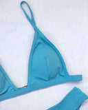Σετ ριπ bikini τριγωνάκι - Μέντα - thefashionproject.gr - The Fashion Project