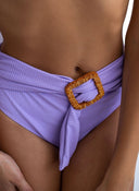 Σετ ριπ μπικίνι με ζώνη - Λιλά - thefashionproject.gr - The Fashion Project