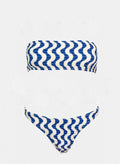Σετ ruched μπικίνι με διχρωμία - Μπλε - thefashionproject.gr - Modern ocean