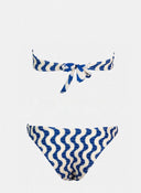 Σετ ruched μπικίνι με διχρωμία - Μπλε - thefashionproject.gr - Modern ocean