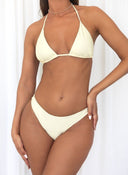 Σετ three pieces μπικίνι με παντελόνι - Μπεζ - thefashionproject.gr - Modern ocean