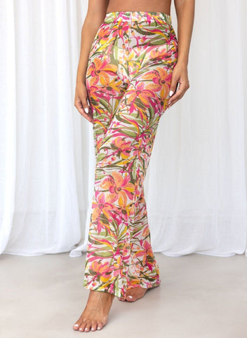 Σετ three pieces μπικίνι με παντελόνι - Μπεζ - thefashionproject.gr - Modern ocean