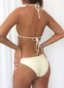 Σετ three pieces μπικίνι με παντελόνι - Μπεζ - thefashionproject.gr - Modern ocean