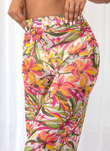 Σετ three pieces μπικίνι με παντελόνι - Μπεζ - thefashionproject.gr - Modern ocean
