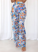 Σετ three pieces μπικίνι με παντελόνι - Μπλε - thefashionproject.gr - Modern ocean