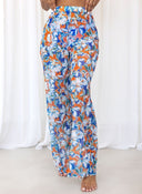 Σετ three pieces μπικίνι με παντελόνι - Μπλε - thefashionproject.gr - Modern ocean
