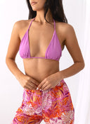 Σετ three pieces μπικίνι με παντελόνι - Μωβ ανοιχτό - thefashionproject.gr - Modern ocean