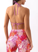 Σετ three pieces μπικίνι με παντελόνι - Μωβ ανοιχτό - thefashionproject.gr - Modern ocean