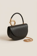 Stephan - Shimmer Evening Clutch Bag - Black Metallic