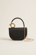 Stephan - Shimmer Evening Clutch Bag - Black Metallic