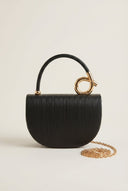 Stephan - Shimmer Evening Clutch Bag - Black Metallic
