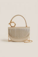 Stephan - Shimmer Evening Clutch Bag - Gold Metallic