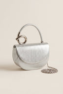 Stephan - Shimmer Evening Clutch Bag - Silver Metallic
