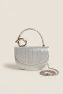 Stephan - Shimmer Evening Clutch Bag - Silver Metallic
