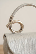 Stephan - Shimmer Evening Clutch Bag - Silver Metallic