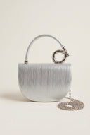 Stephan - Shimmer Evening Clutch Bag - Silver Metallic