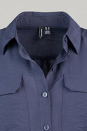 VERO MODA - Shirt Dress Belted Maxi - Dark Blue