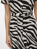 Shirt dress με print Vero Moda 10297365 - Λευκό/Μαύρο - thefashionproject.gr - VERO MODA