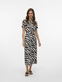 Shirt dress με print Vero Moda 10297365 - Λευκό/Μαύρο - thefashionproject.gr - VERO MODA