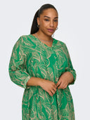 Shirt dress με σχέδιο φύλλα plus size Carmakoma 15322842 - Πράσινο - thefashionproject.gr - CARMAKOMA