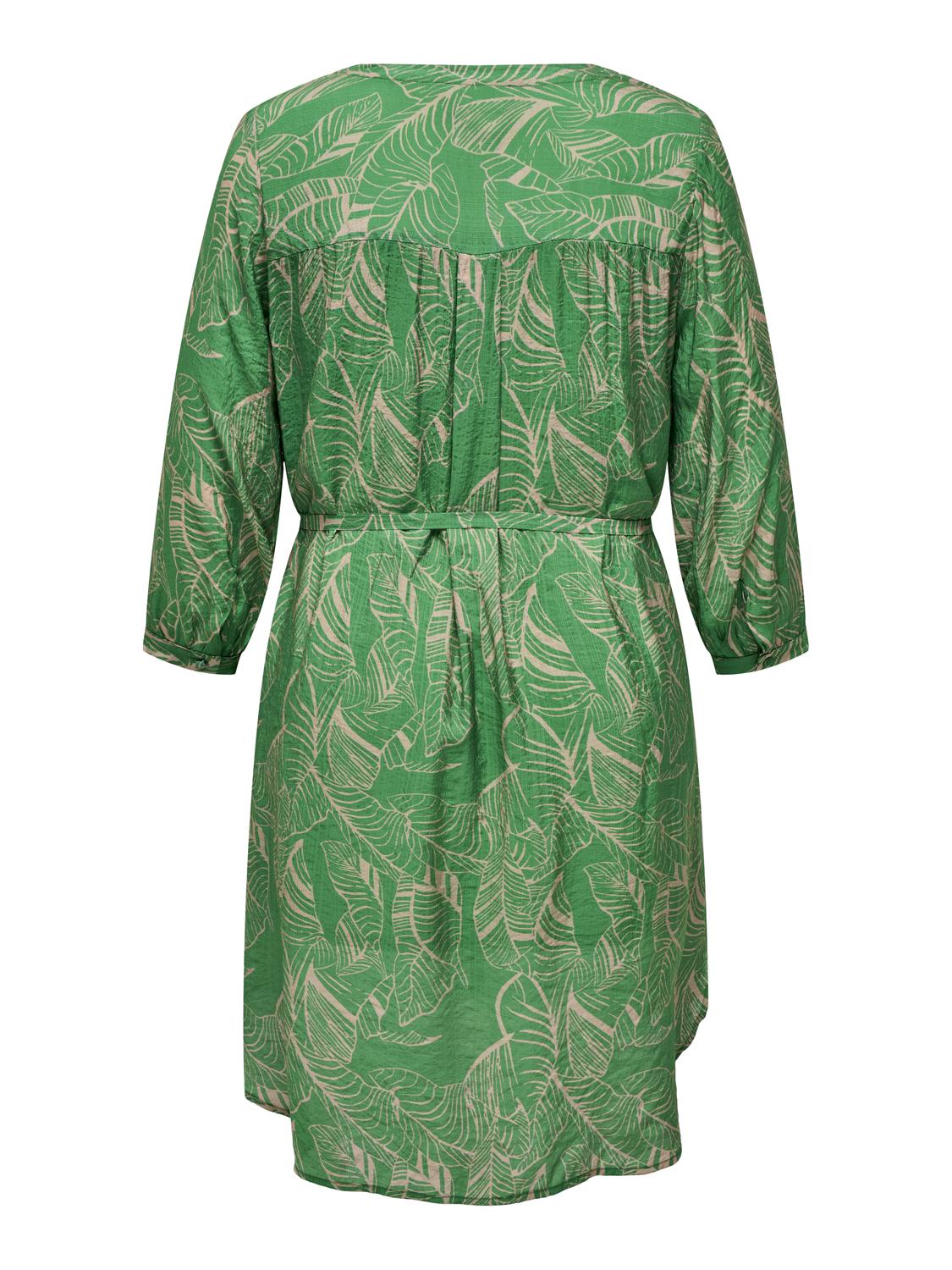 Shirt dress με σχέδιο φύλλα plus size Carmakoma 15322842 - Πράσινο - thefashionproject.gr - CARMAKOMA