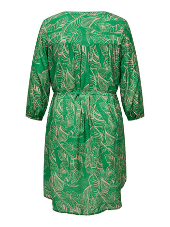 Shirt dress με σχέδιο φύλλα plus size Carmakoma 15322842 - Πράσινο - thefashionproject.gr - CARMAKOMA