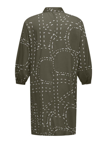 Shirt dress plus size Carmakoma 15316067 - Λαδί - thefashionproject.gr - CARMAKOMA