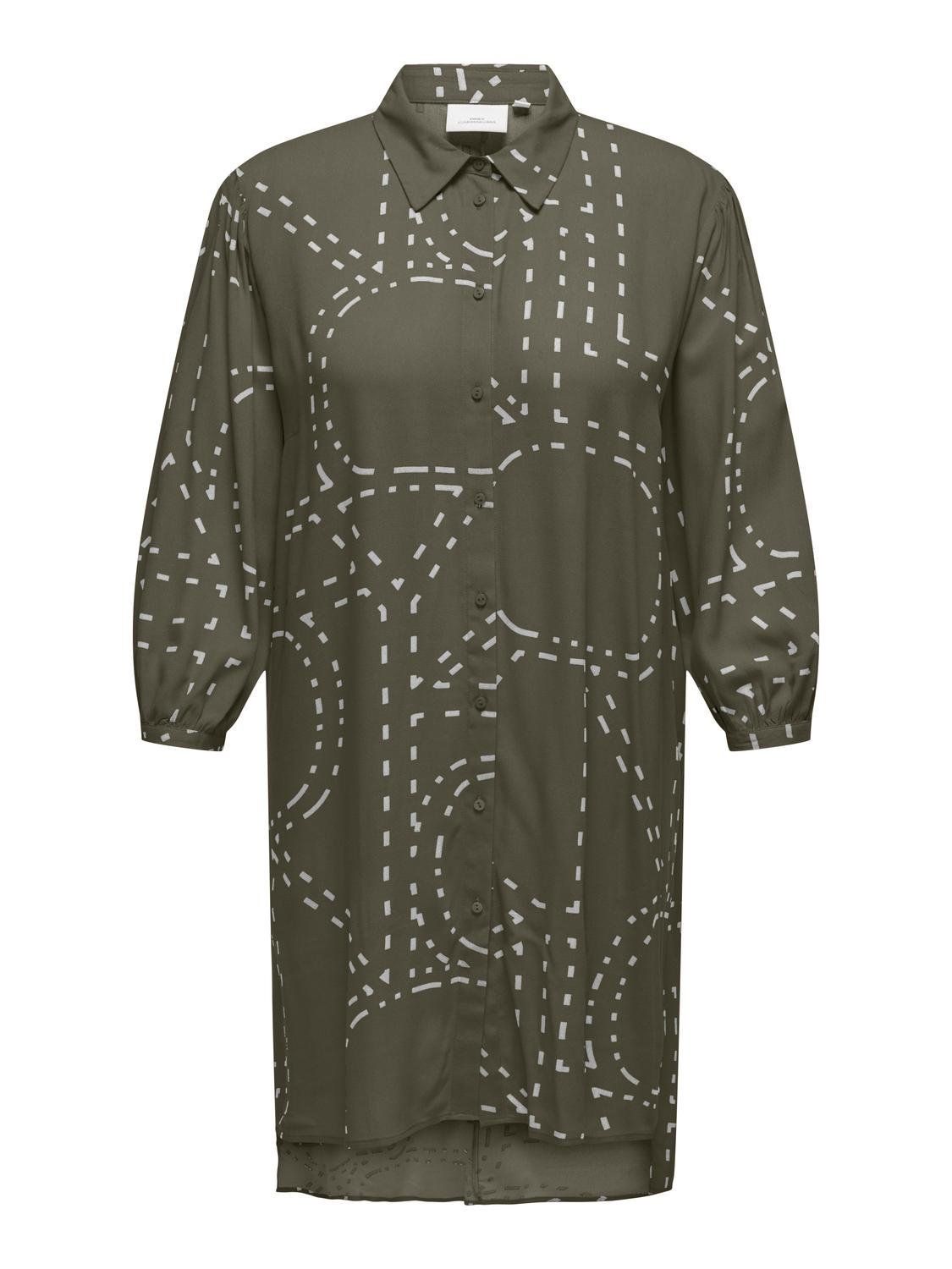 Shirt dress plus size Carmakoma 15316067 - Λαδί - thefashionproject.gr - CARMAKOMA