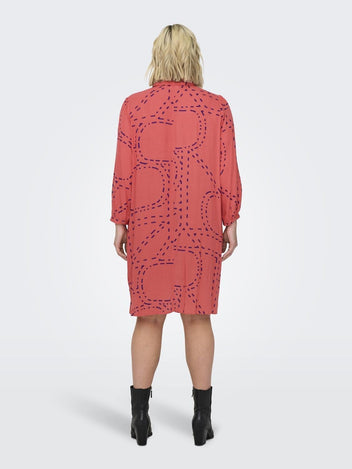 Shirt dress plus size Carmakoma 15316067 - Πορτοκαλί - thefashionproject.gr - CARMAKOMA