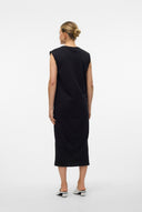 VERO MODA - Sleeveless Dress Side Slits - Black