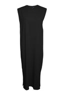 VERO MODA - Sleeveless Dress Side Slits - Black