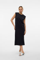 VERO MODA - Sleeveless Dress Side Slits - Black