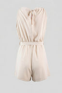 The Fashion Project - Sleeveless Short Jumpsuit Belted - Beige