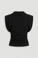The Fashion Project - Sleeveless Top Shoulder Pads - Black